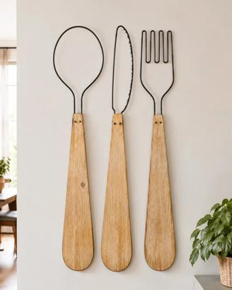 Set posate giganti da decorazione Maison du Monde 