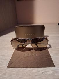 occhiali GUCCI MODELLO AVIATOR marrone sfumato 