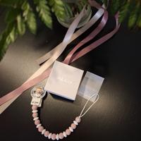 porta ciuccio valenti argento nuovo rosa bianco si