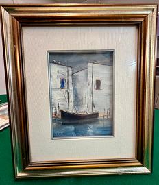 PAROLARI GIANFRANCO ( Noè) 1980 olio su tela 15x20