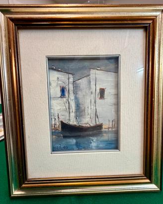 PAROLARI GIANFRANCO ( Noè) 1980 olio su tela 15x20