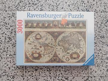 Puzzle 3000 Ravensburger Antico mappamondo 1665