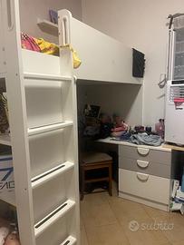 Cametetta Ikea a soppalco salvaspazio