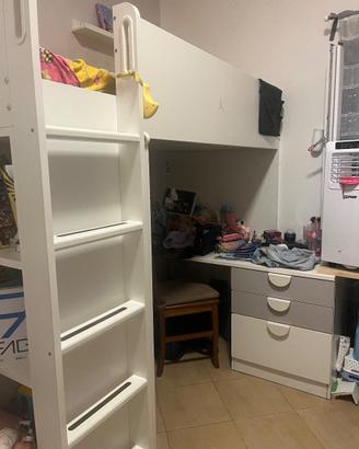 Cametetta Ikea a soppalco salvaspazio