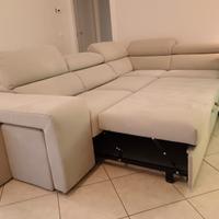 divano angolare con pouf contenitore 