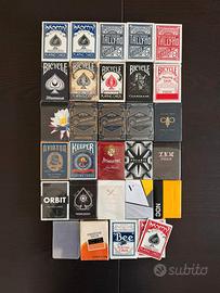 Lotto 27 Mazzi di Carte da cartomagia - cardistry