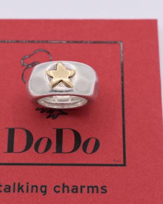 dodo anello argento oro 18 kt fascione