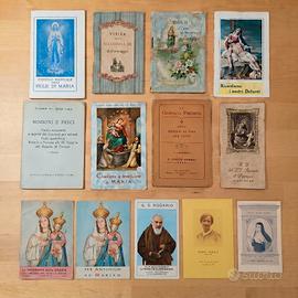 Lotto 14 libretti devozionali antichi dal 1899 al