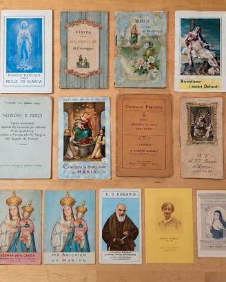 Lotto 14 libretti devozionali antichi dal 1899 al