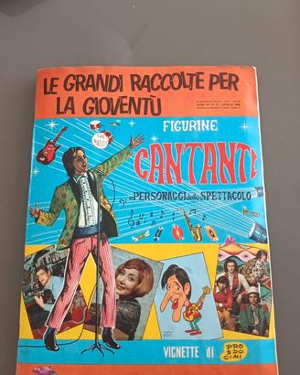 album figurine cantanti 1968 panini raro