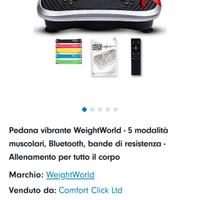 Pedana vibrante WeightWorld - 5 modalità muscolari