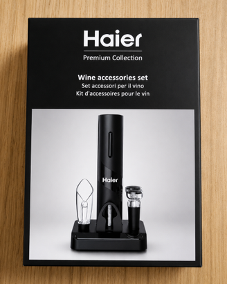 Haier set accessori vino 5 in 1 con apribottiglie