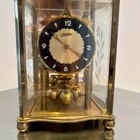 Halle 1959 Orologio tavolo a torsione camino vetro