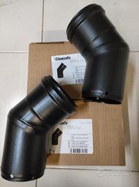 Coppia di curve a 45  gradi diametro 80