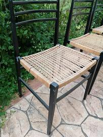 Sedie n.4 Vienna seduta in paglia