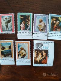 7 francobolli poste vaticane del 1976