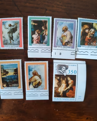 7 francobolli poste vaticane del 1976