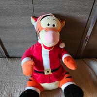 Pupazzo peluche gigante Tigro natalizio