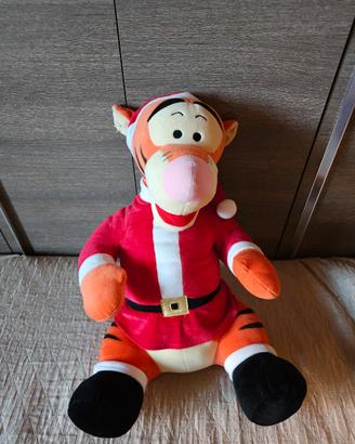 Pupazzo peluche gigante Tigro natalizio