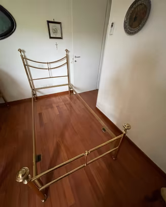 Letti singoli ottone vintage anni 70
