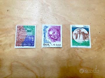 Bolli e francobolli di vario genere (35 pezzi)