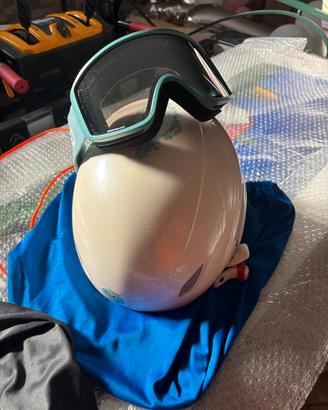 casco ragazza con maschera Briko