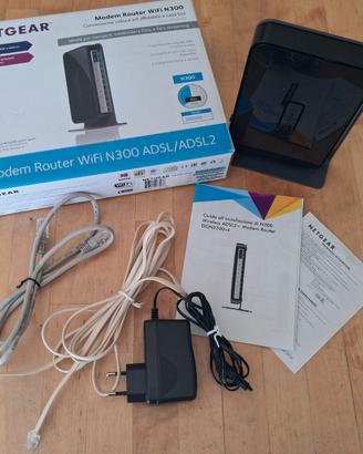 Modem Router Netgear DGN2200v4 N300 WiFi ADSL2