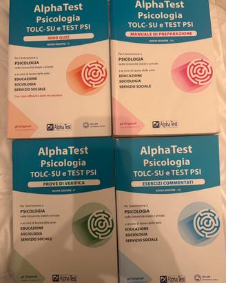Libri kit alphatest psicologia