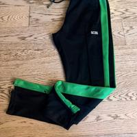 Pantaloni Tuta GCDS Neri con Banda Verde originali