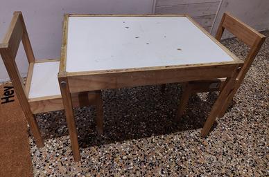 tavolino con sedie bimbo_mod. LATT ikea