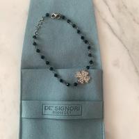 Bracciale argento 925 zirconi e onice