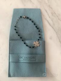 Bracciale argento 925 zirconi e onice