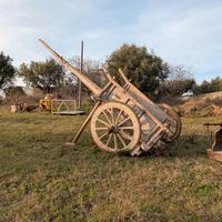 Carro agricolo d'epoca in legno - Pezzo autentico 