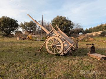Carro agricolo d'epoca in legno - Pezzo autentico 