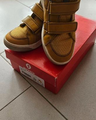 Stivaletto giallo Garvalin in pelle ocra nr. 34