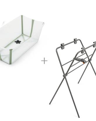 Vaschetta Stokke pieghevole + stand e supporto