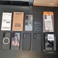 Samsung S21 5G Kit cover + vetro + scatola + acc