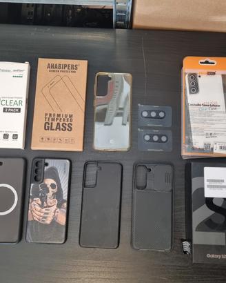 Samsung S21 5G Kit cover + vetro + scatola + acc