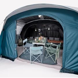tenda campeggio. arpenaz 5.2 fresh&black. nuova
