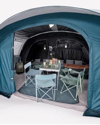 tenda campeggio. arpenaz 5.2 fresh&black. nuova