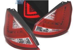 FANALI FORD FIESTA MK7 12-17 BARRE LUMINOSE ROSSO 