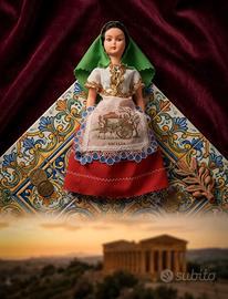 bambola vintage  suvenir  sicilia 