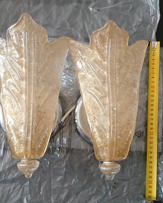 coppia applique  vetro di Murano 