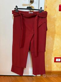 Pantaloni IXOS Malloni asimmetrici rossi TG 40