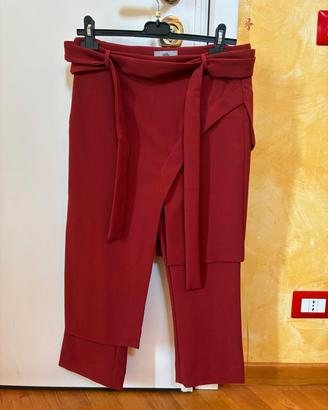Pantaloni IXOS Malloni asimmetrici rossi TG 40