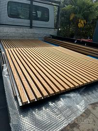 Pannelli in legno a doghe (wood slat) alta qualita