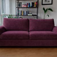 Divano 3 Posti CAMPIVO (POLTRONESOFÀ) col. Prugna