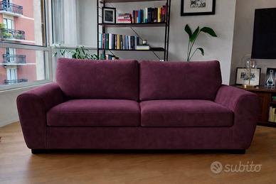 Divano 3 Posti CAMPIVO (POLTRONESOFÀ) col. Prugna