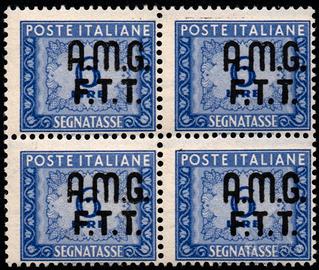 TRIESTE A 1947- Quartina MNH Segnatasse 6 Lire WXJ
