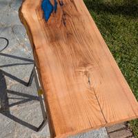 Mensola Lavabo in Legno e Resina